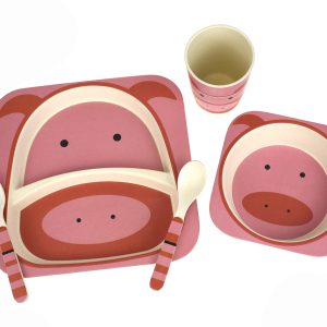Bamboozoo Dinnerware Pig 5Pcs