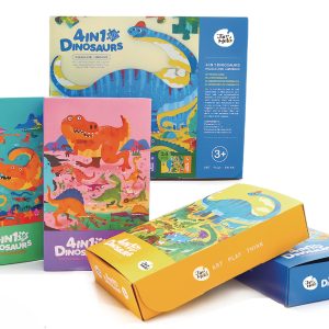 4 In 1 Dinosaurs Glow In The Dark Jigsaw Puzzles