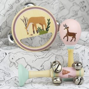 Calm & Breezy Deer Wooden 3PCS Musical Set