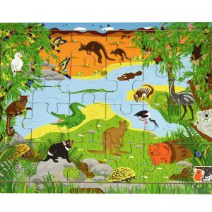 Australian Aniaml And Names Jigsaw Puzzle 24Pcs