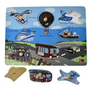 2 In 1 Transport Peg Puzzle